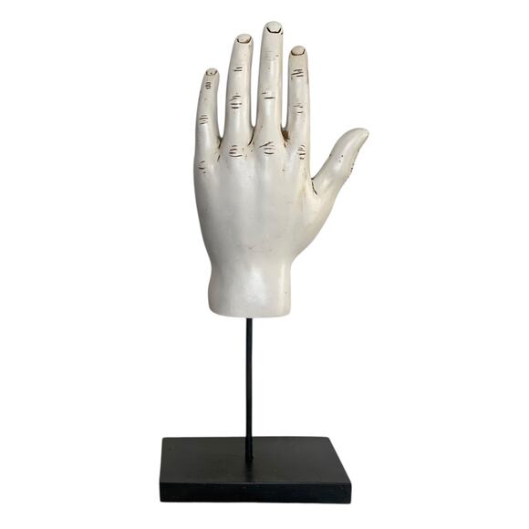 Palmistry Hand Sculpture Chiromancy Fortune Telling Chirology Palm Reading 12” - Picture 2 of 2